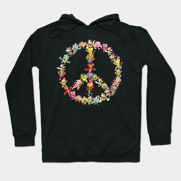 Peace Birds Hoodie by simbamerch